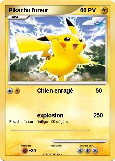 Pokemon Pikachu fureur