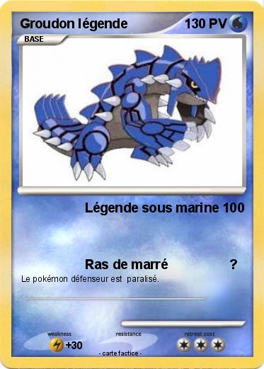 Pokemon Groudon légende