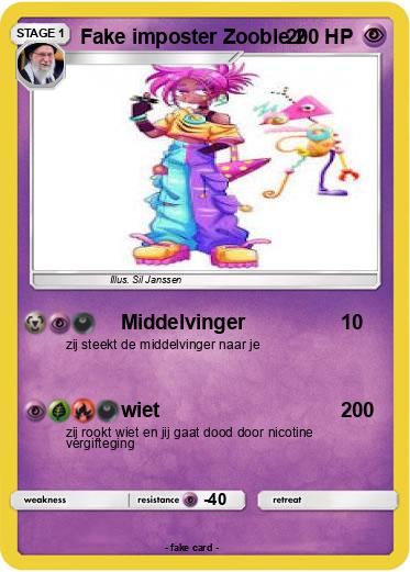 Pokemon Fake imposter Zooble 2