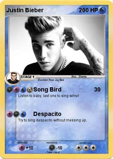 Pokemon Justin Bieber