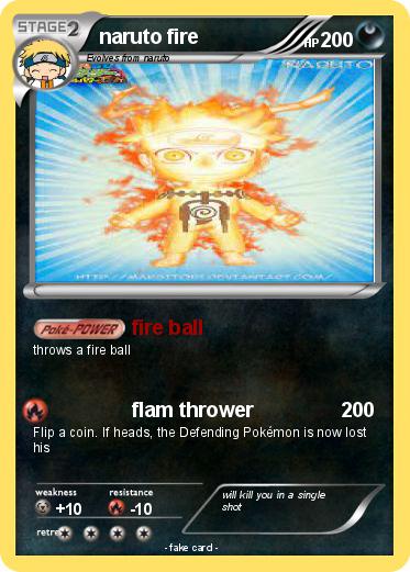 Pokemon naruto fire