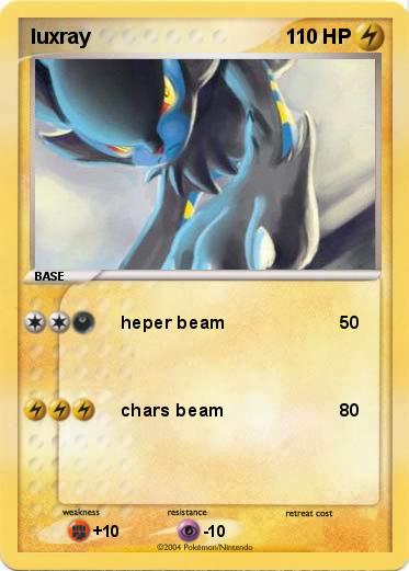 Pokemon luxray   