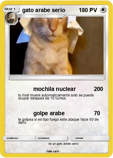 Pokemon gato arabe serio