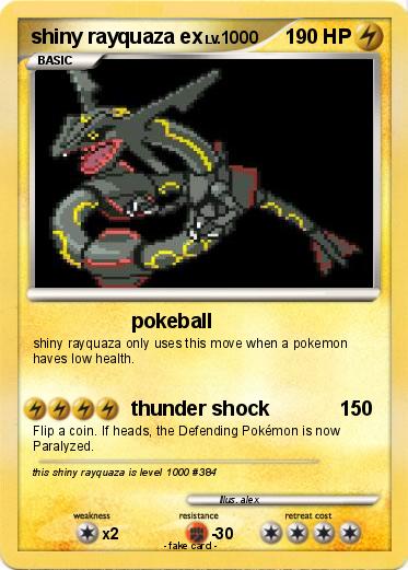 Pokemon shiny rayquaza ex