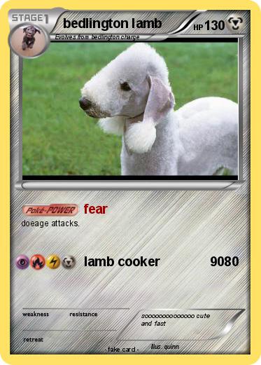 Pokemon bedlington lamb