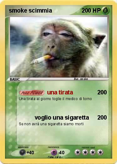 Pokemon smoke scimmia
