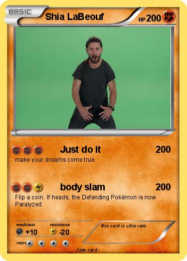 Pokemon Shia LaBeouf
