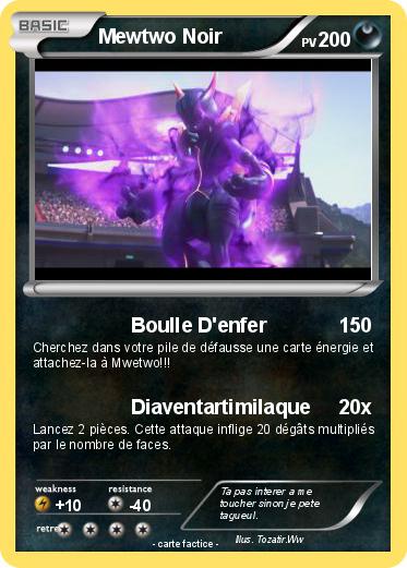 Pokemon Mewtwo Noir