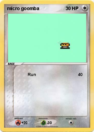 Pokemon micro goomba