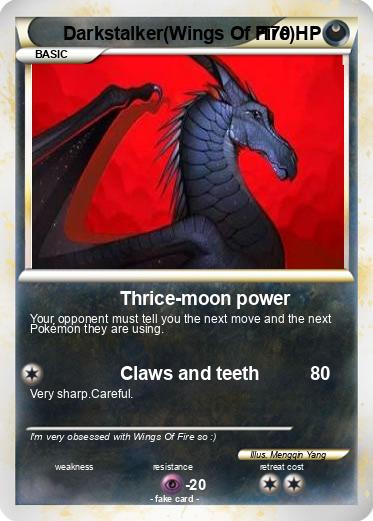 Pokemon Darkstalker(Wings Of Fire)