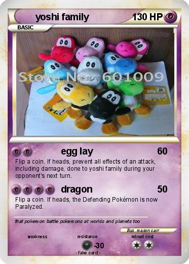 Pokemon yoshi family