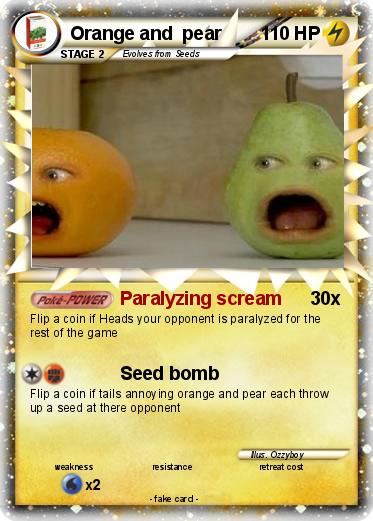 Pokemon Orange and  pear