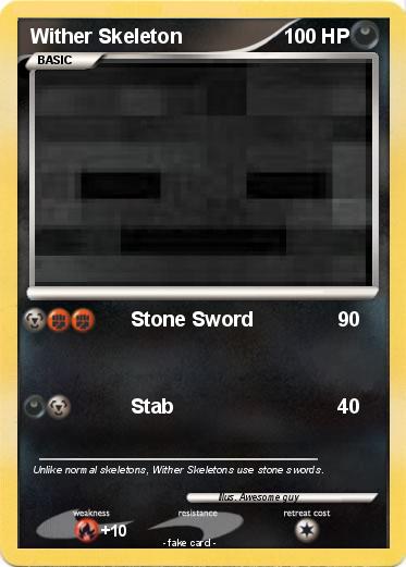 Pokemon Wither Skeleton