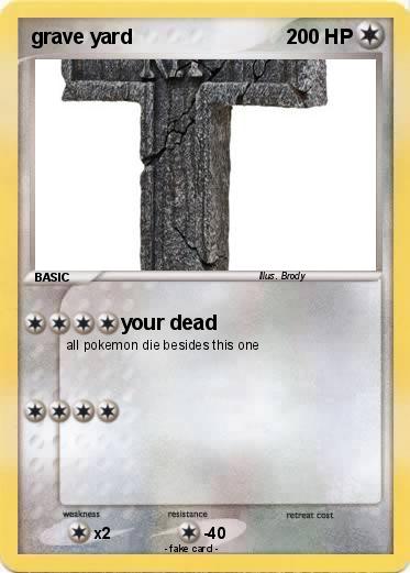 Pokemon grave yard
