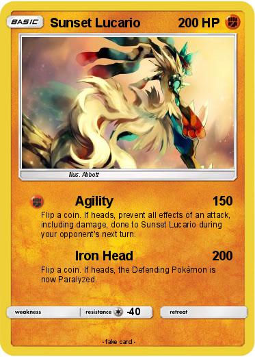 Pokemon Sunset Lucario