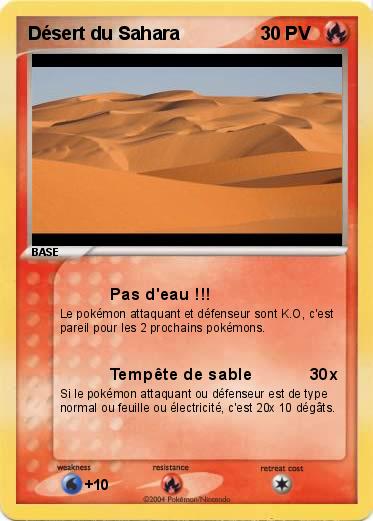 Pokemon Désert du Sahara