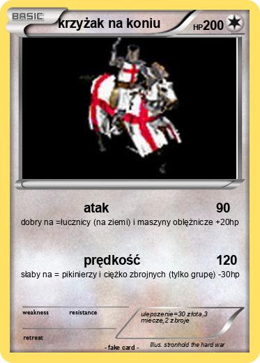 Pokemon krzyżak na koniu