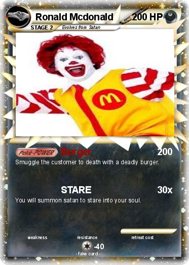 Pokemon Ronald Mcdonald