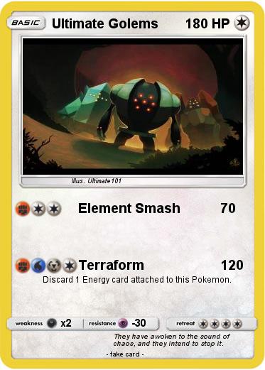 Pokemon Ultimate Golems