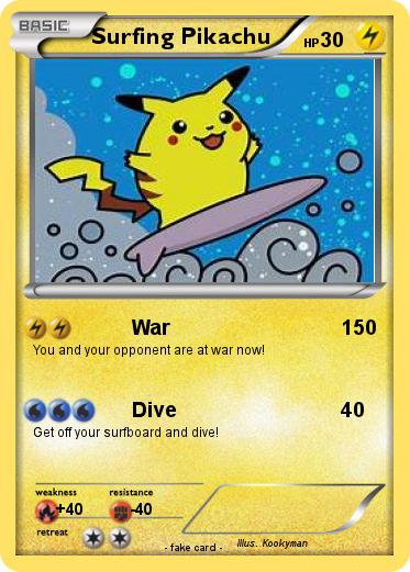 Pokemon Surfing Pikachu