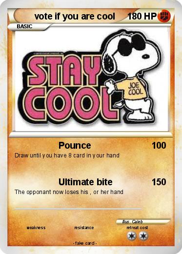 Pokemon vote if you are cool