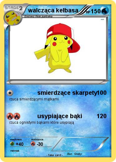 Pokemon walcząca kełbasa