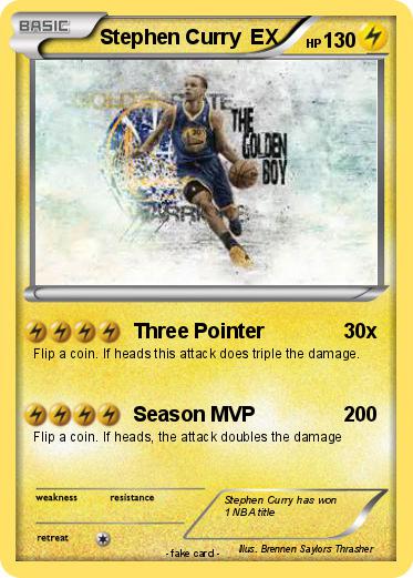 Pokemon Stephen Curry  EX