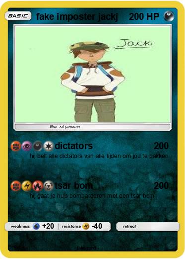 Pokemon fake imposter jackj