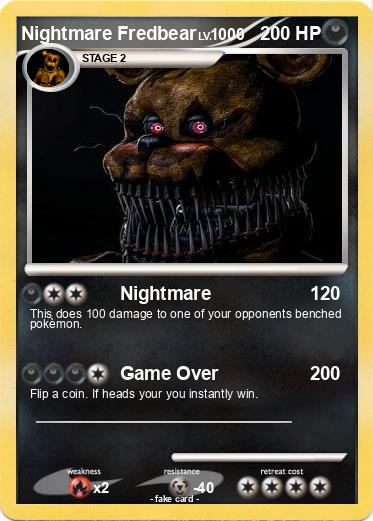 Pokemon Nightmare Fredbear