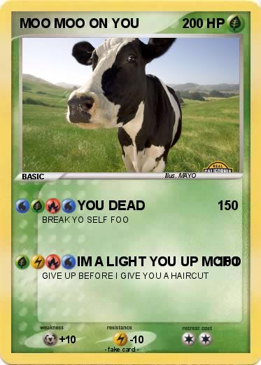 Pokemon MOO MOO ON YOU