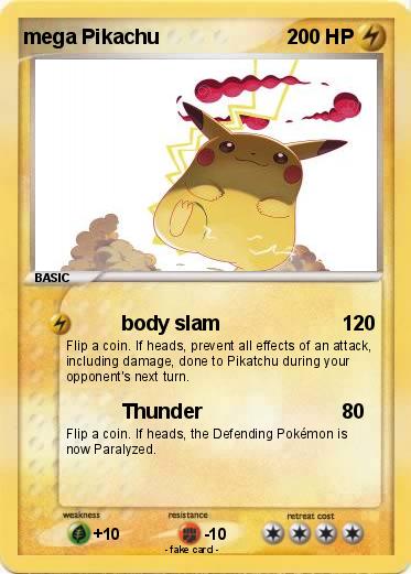 Pokemon mega Pikachu