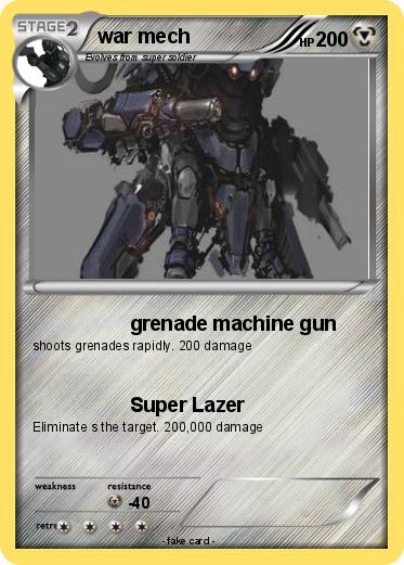 Pokemon war mech