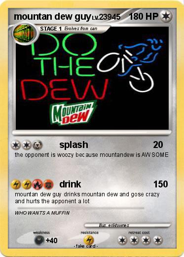 Pokemon mountan dew guy