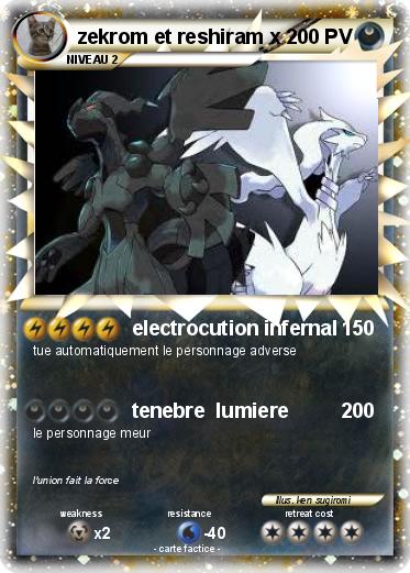 Pokemon zekrom et reshiram x
