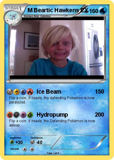 Pokemon M Beartic Hawkens EX