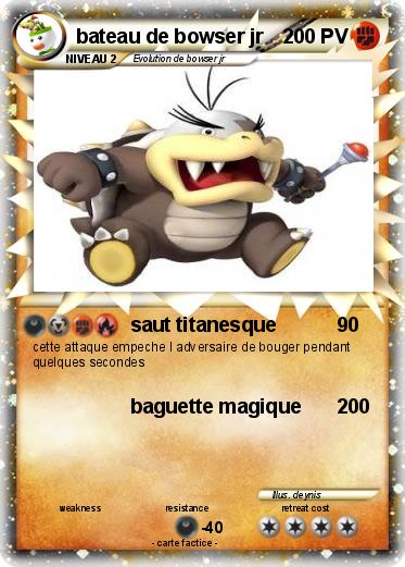 Pokemon bateau de bowser jr