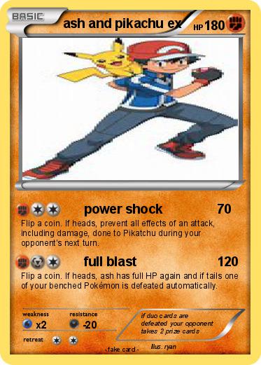 Pokemon ash and pikachu ex