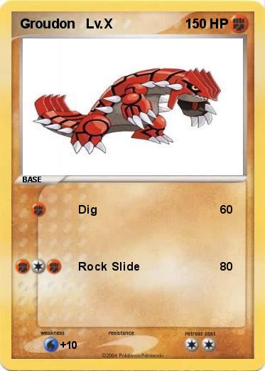 Pokemon Groudon   Lv.X