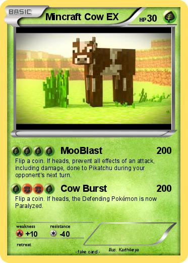 Pokemon Mincraft Cow EX