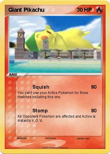 Pokemon Giant Pikachu