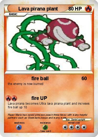 Pokemon Lava pirana plant