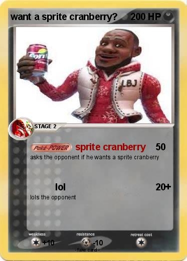 Pokemon want a sprite cranberry?