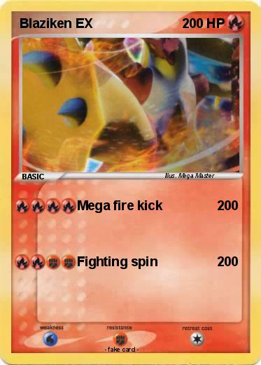 Pokemon Blaziken EX