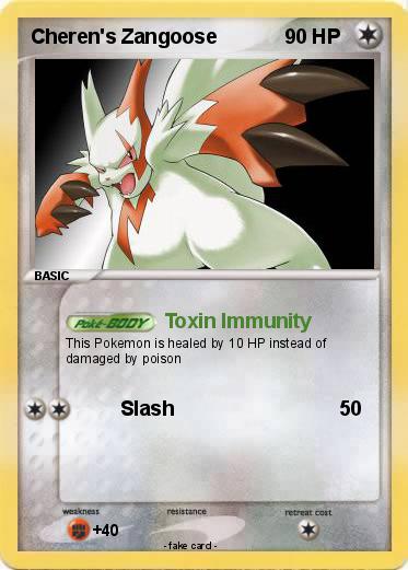 Pokemon Cheren's Zangoose