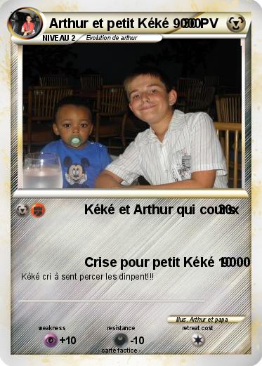 Pokemon Arthur et petit Kéké 9000