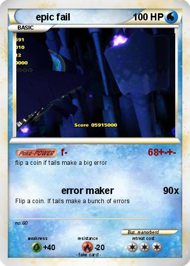 Pokemon epic fail