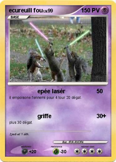 Pokemon ecureuill fou