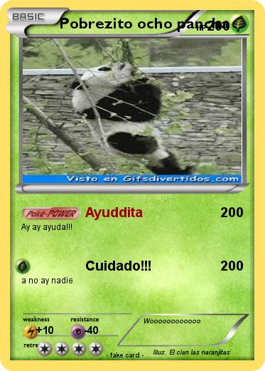 Pokemon Pobrezito ocho pancha