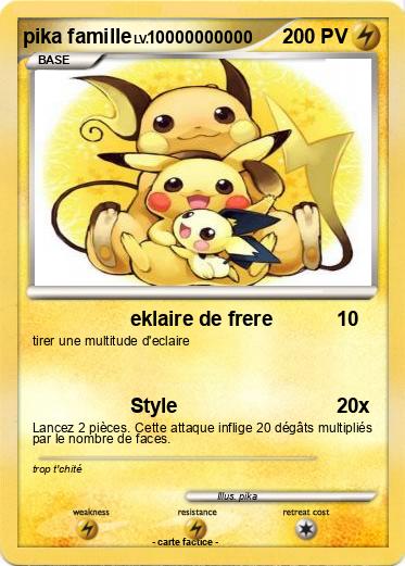 Pokemon pika famille