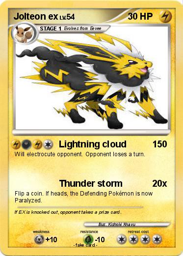 Pokemon Jolteon ex